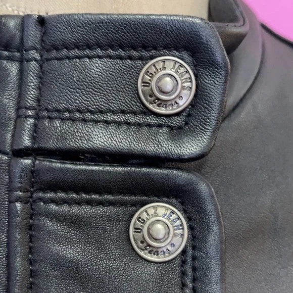 Be Forever U.G.I.Z. Black Leather Moto Jacket - Picture 12 of 15